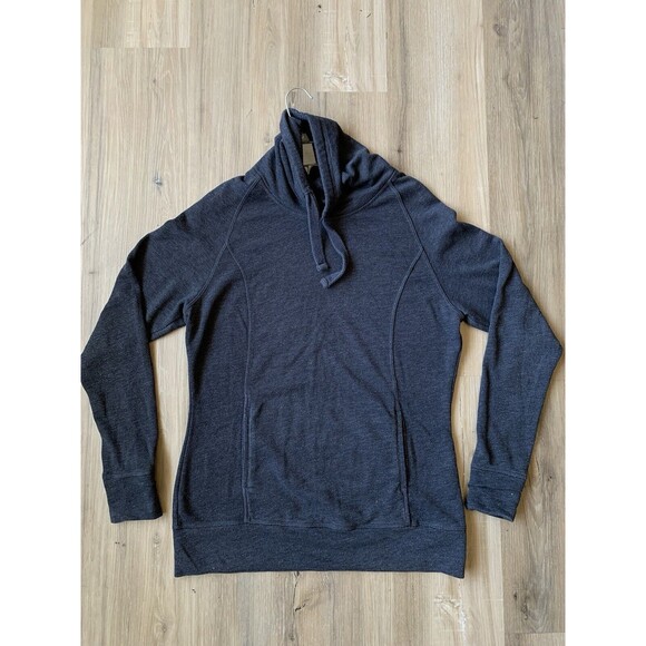 Old Navy Black Pullover Cowl Neck Cropped Sweater Women Size LARGE - Picture 2 of 11